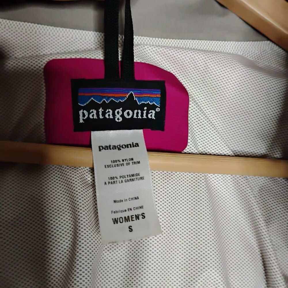 Patagonia Women's Pink H2No Long Sleeve Outdoors Zip Windbreaker Jacket Size S - Picture 6 of 6